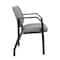 Boss Office Products Patient Guest Arm Chair, Black Steel Frame, Gray Antimicrobial Vinyl, 500 lb Capacity B9591AM-GY-500 - alternate 2